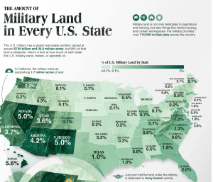 Read Delete: How Much Land does the U.S. Military Control in Each State?